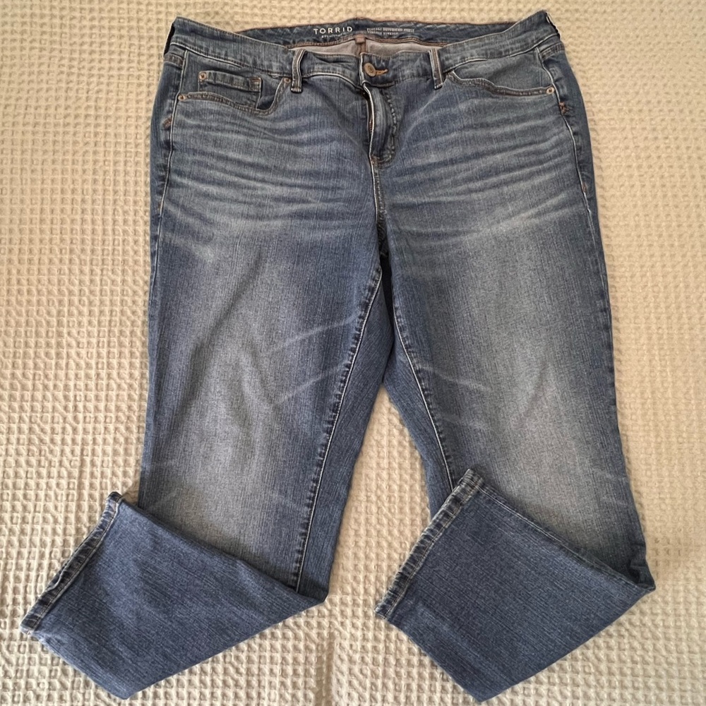 Torrid Women's Perfect Boyfriend Ankle Stretch Jeans 18R